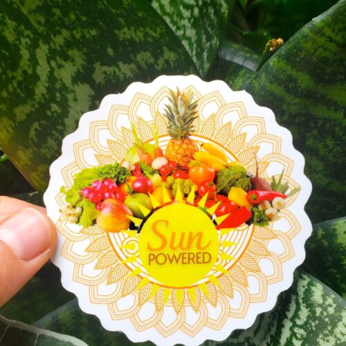 Sticker: Sun Powered (without website name)