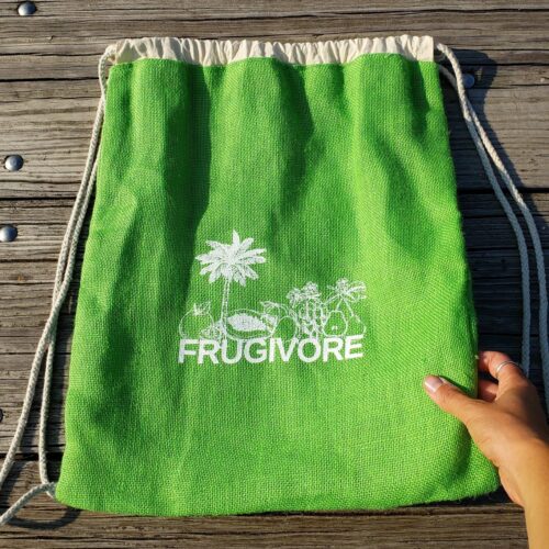 Frugivore Jute Drawstring Bag