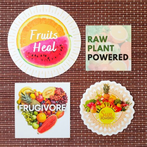 Stickers: Healthy Lifestyle 4-Pack (Without website name)